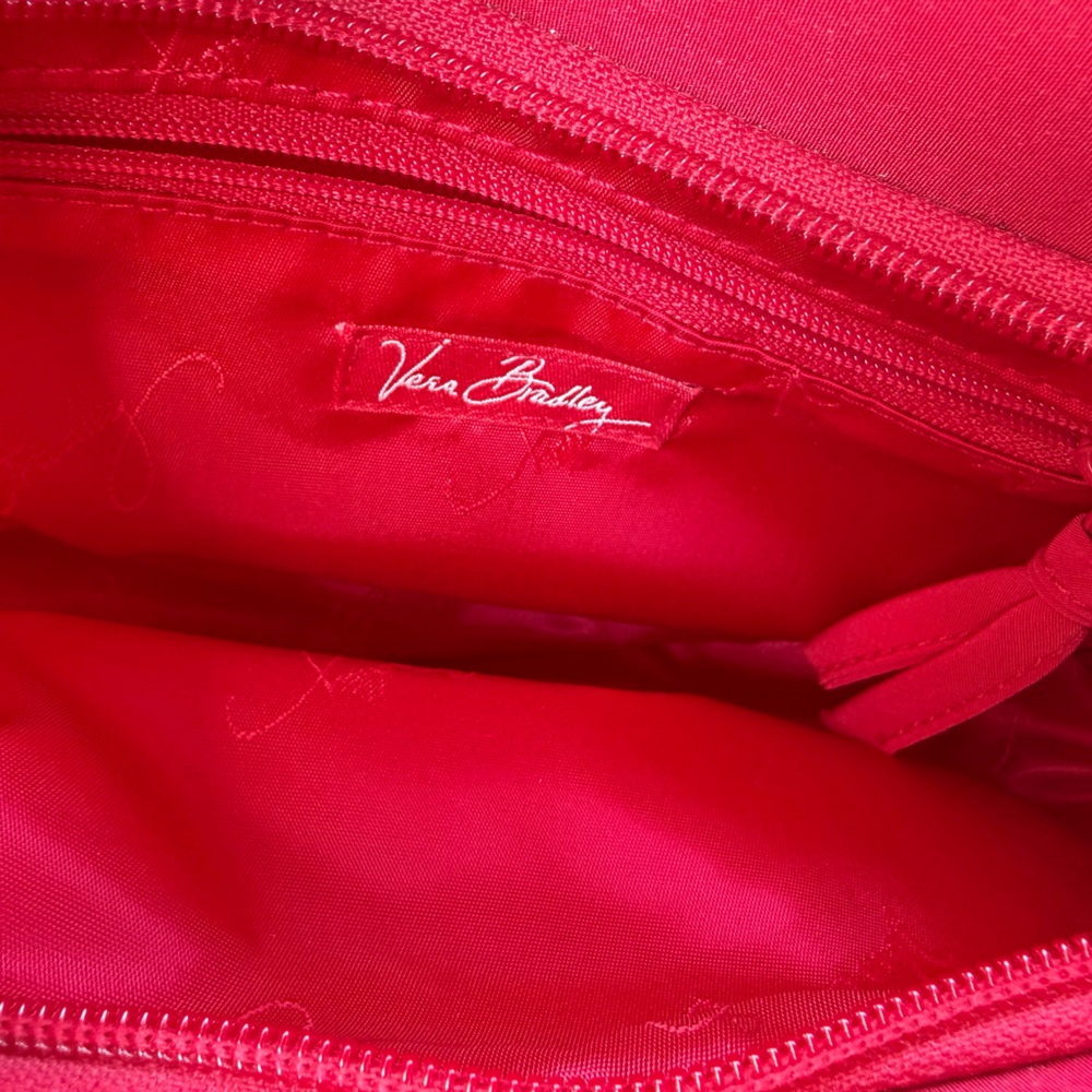Vera Bradley Quilted Red Shoulder Bag - Picture 3 of 5